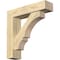 Ekena Millwork Balboa Block Rough Sawn Bracket w/ Offset Brace, Douglas Fir, 6"W x 24"D x 24"H BKT0604X24X24BOA05RDF - alternate 1